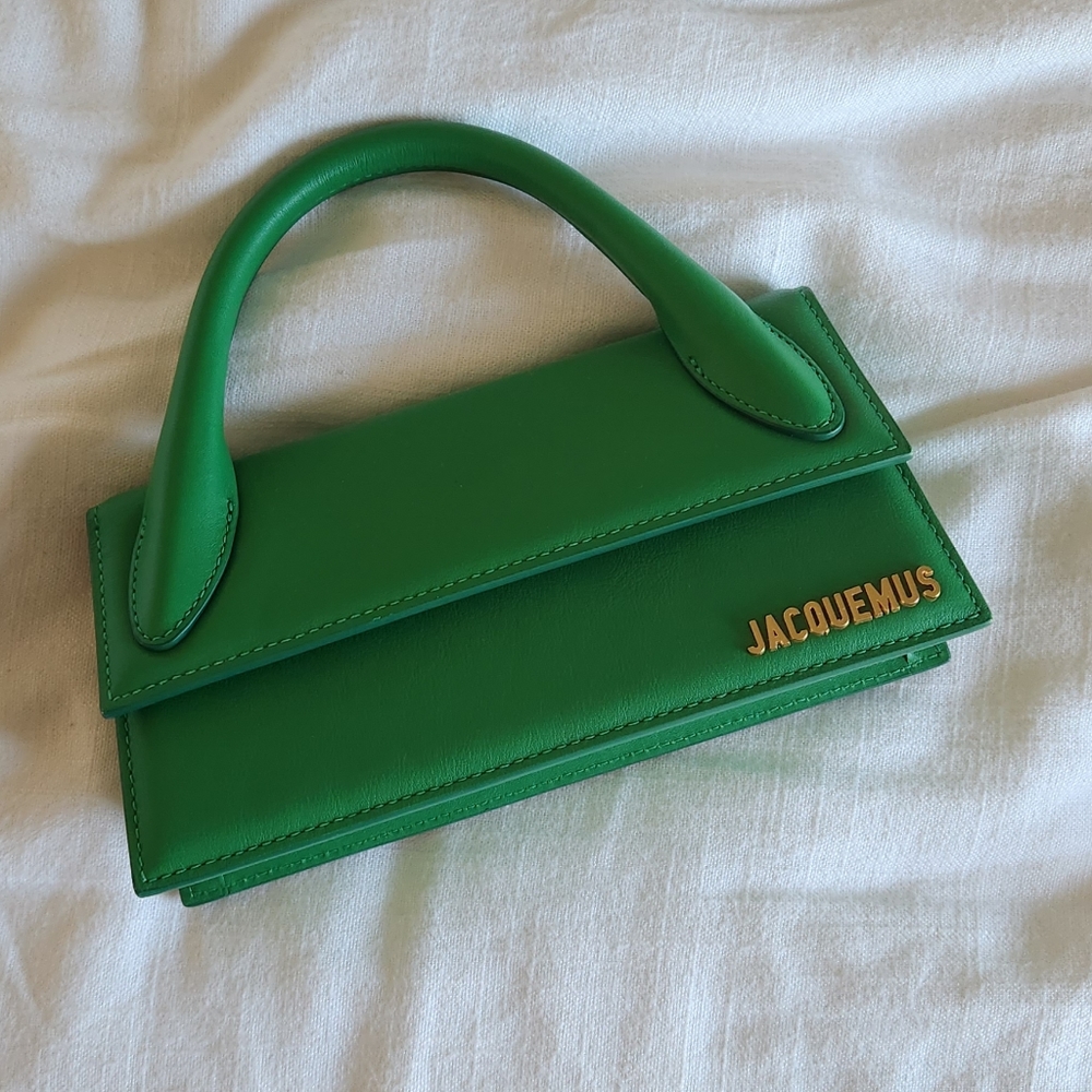Jacquemus Green Le Chiquito Handle Crossbody Bag